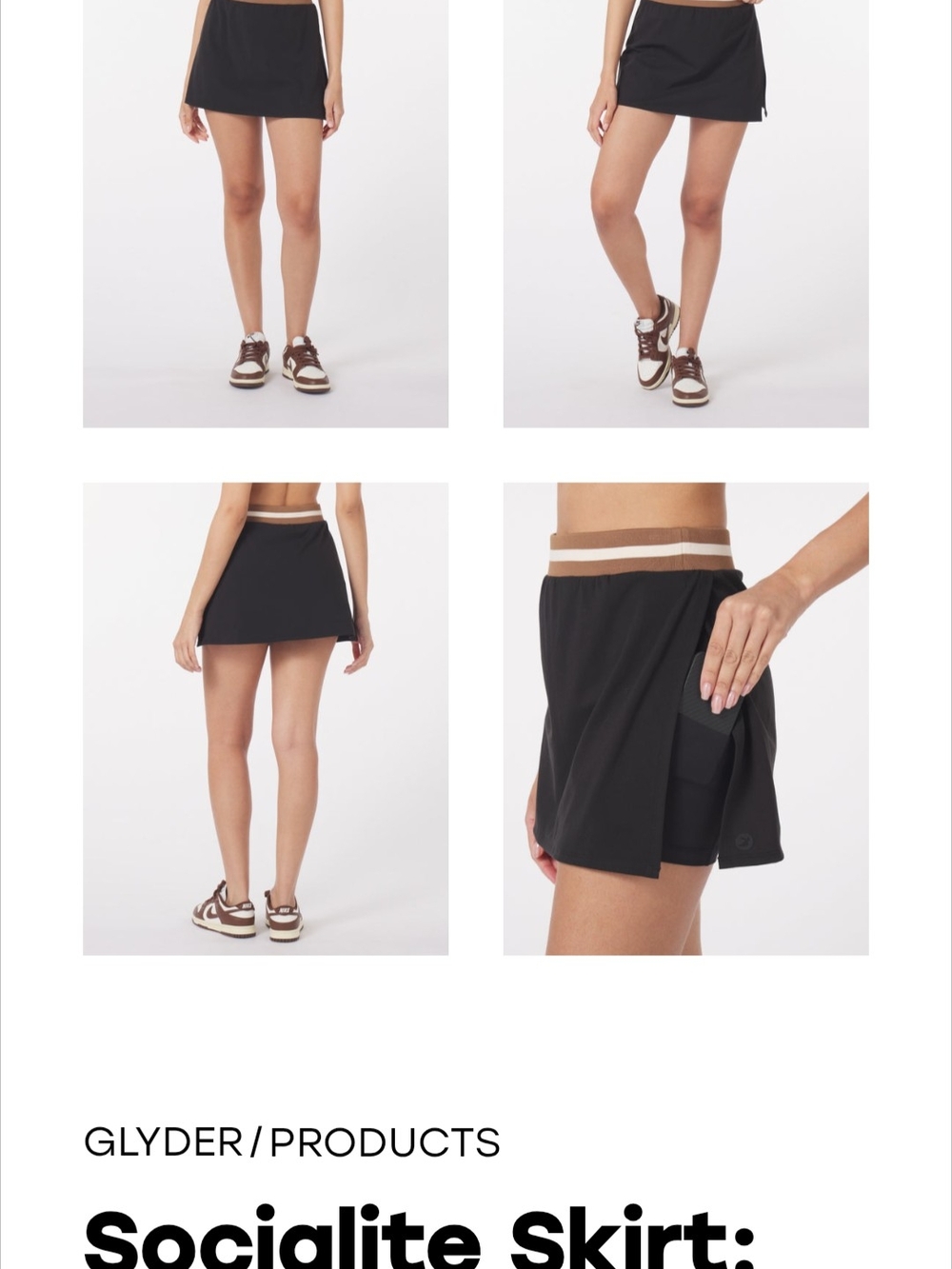 Socialite Skirt: Black Women’s Active Skort